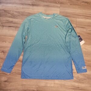 Drake Performance Fishing Women's Small Performance Ombre Dot Crew NEW